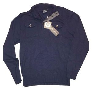 NWT Gian Marco Venturi Navy Blue Sweater - L